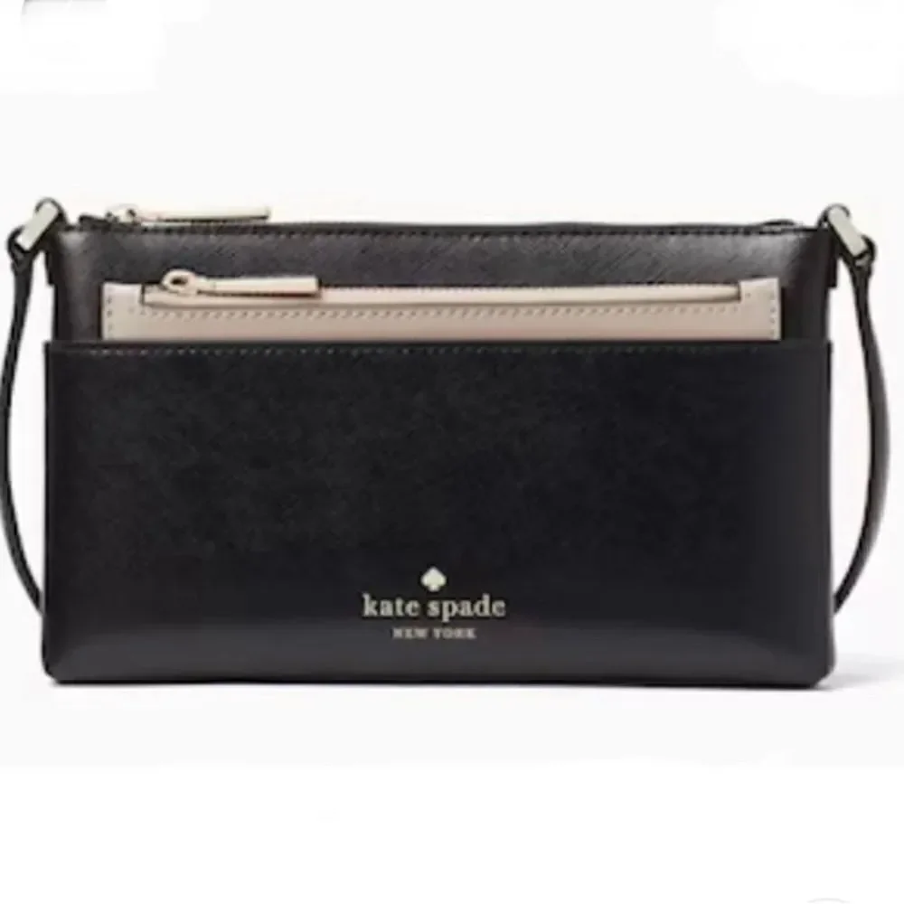 Kate Spade Purse Black Slim Sadie Crossbody Set Bag Wallet